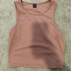 SHEIN Burnt Orange Ribbed Top